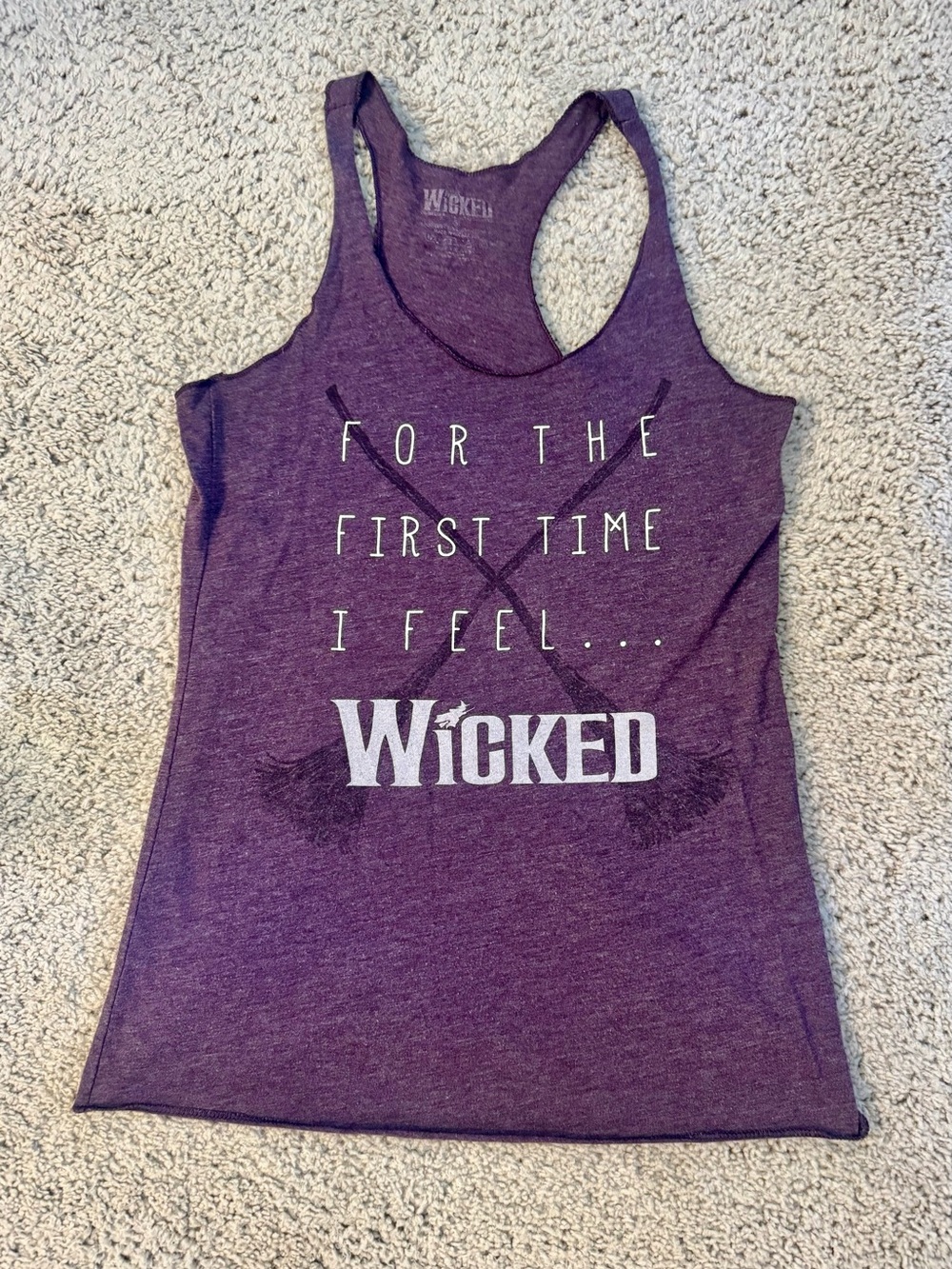Vintage WICKED Broadway Musical Racerback Tank Top Purple - Size Small